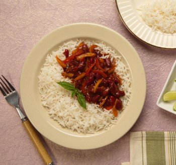 RICE AND BEANS PILAFF